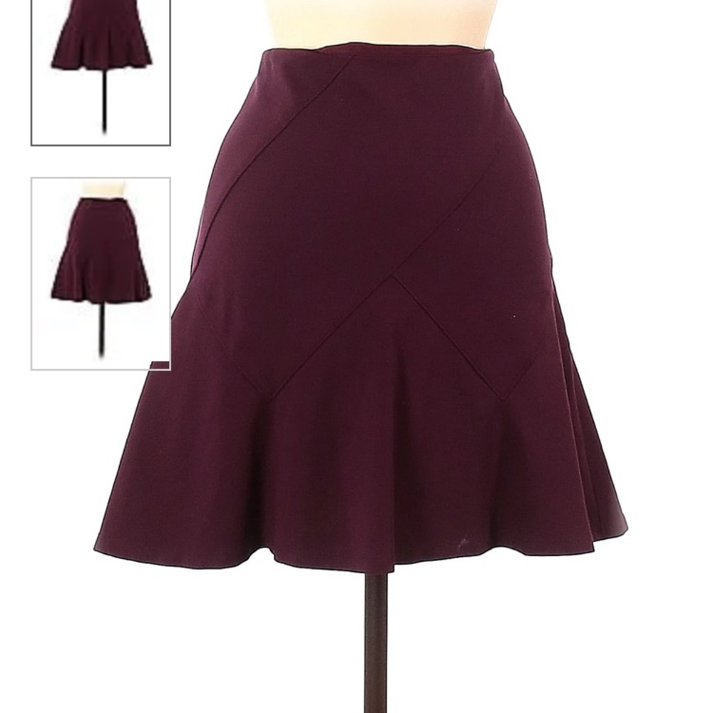 White House Black Market burgundy skirt. 6p.